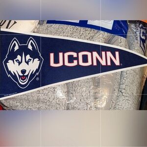 UCONN Huskies Felt Pennant - Navy and White